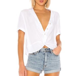 Boxy button down shirt BCBG